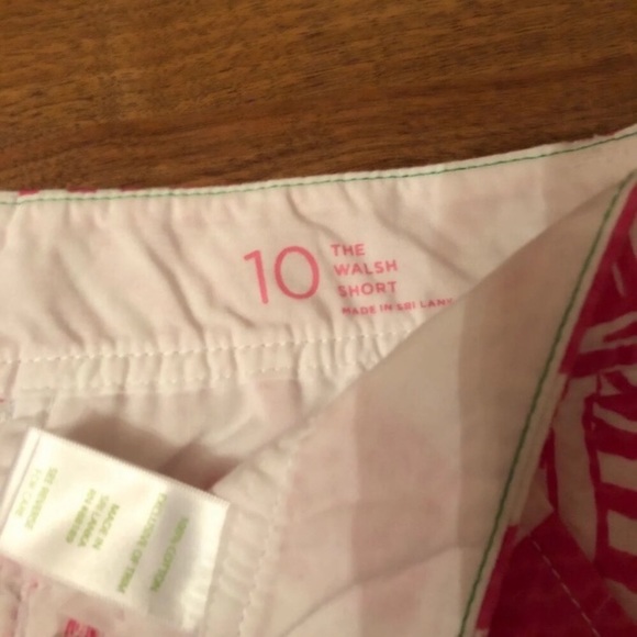 Lilly Pulitzer Walsh Pink White Yacht Sea Shorts - Picture 4 of 6